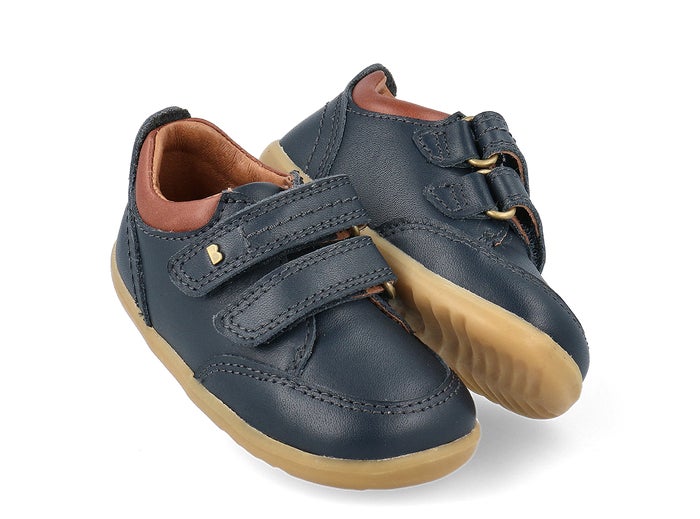 SU Timber Low Navy Leather First Shoe