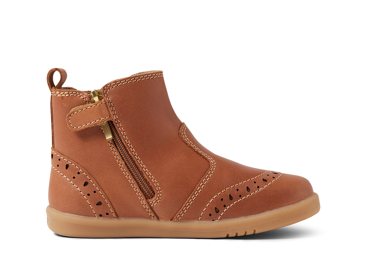 IW Billie Caramel Leather Brogued Jodhpur Boot