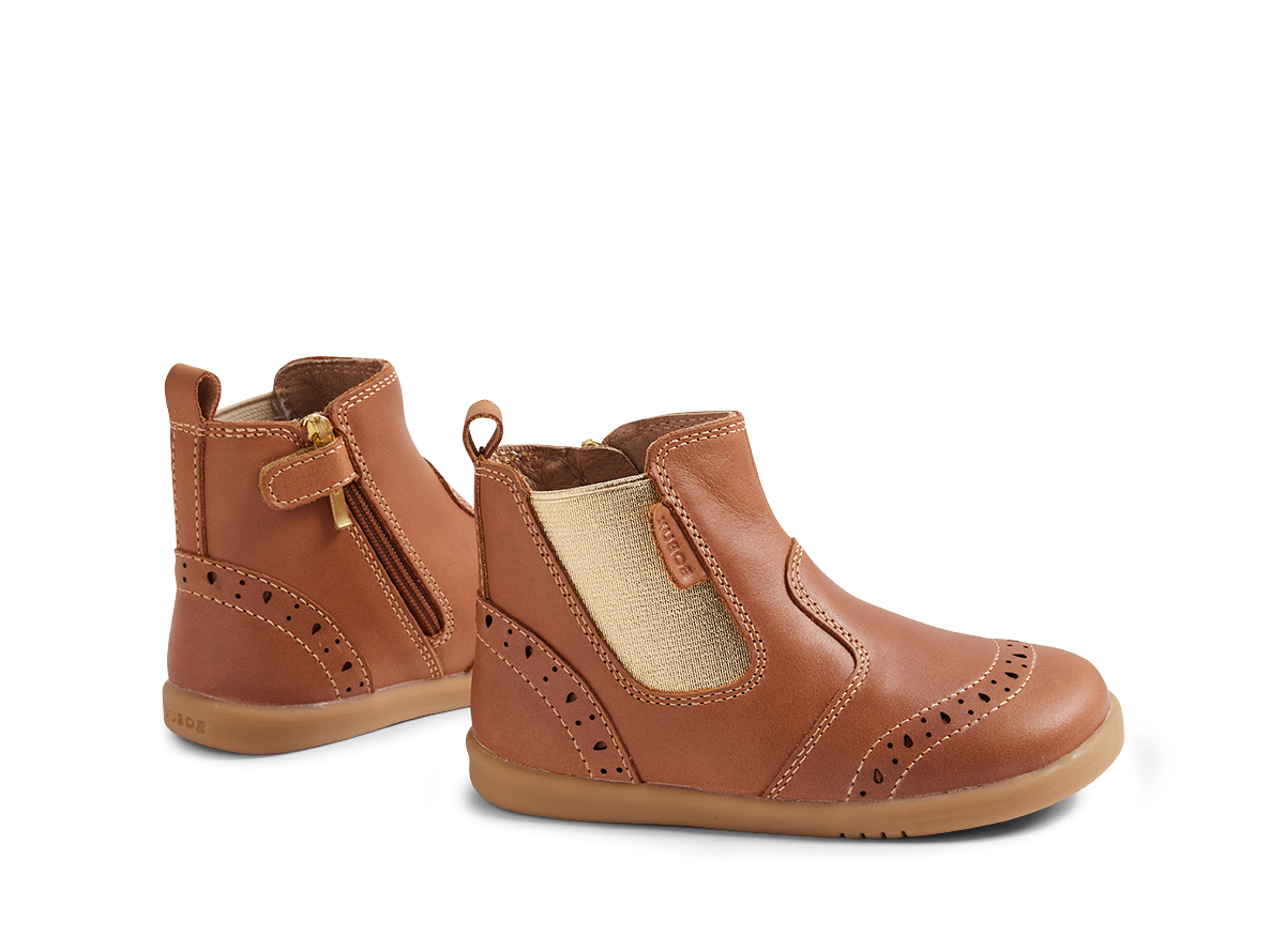IW Billie Caramel Leather Brogued Jodhpur Boot