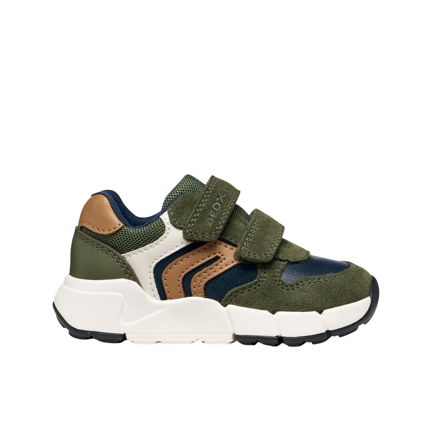 Flexyper Mini Baby Boys Musk/Cognac Low Top Trainer