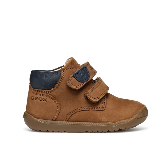 Baby Macchia Whisky Brown Nubuk Leather First Shoe