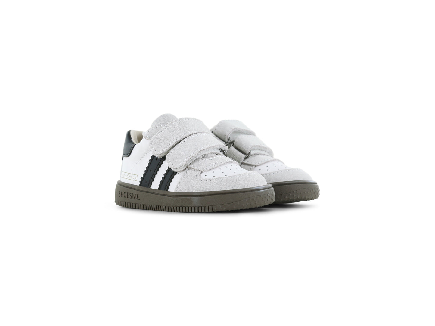 Beige White Black Suede Sneaker