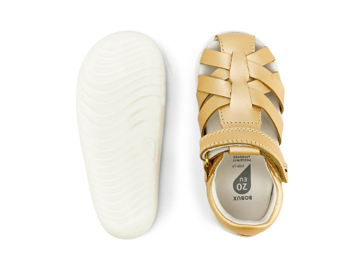 SU Tropicana II Water Safe Leather Sandal in Pale Gold
