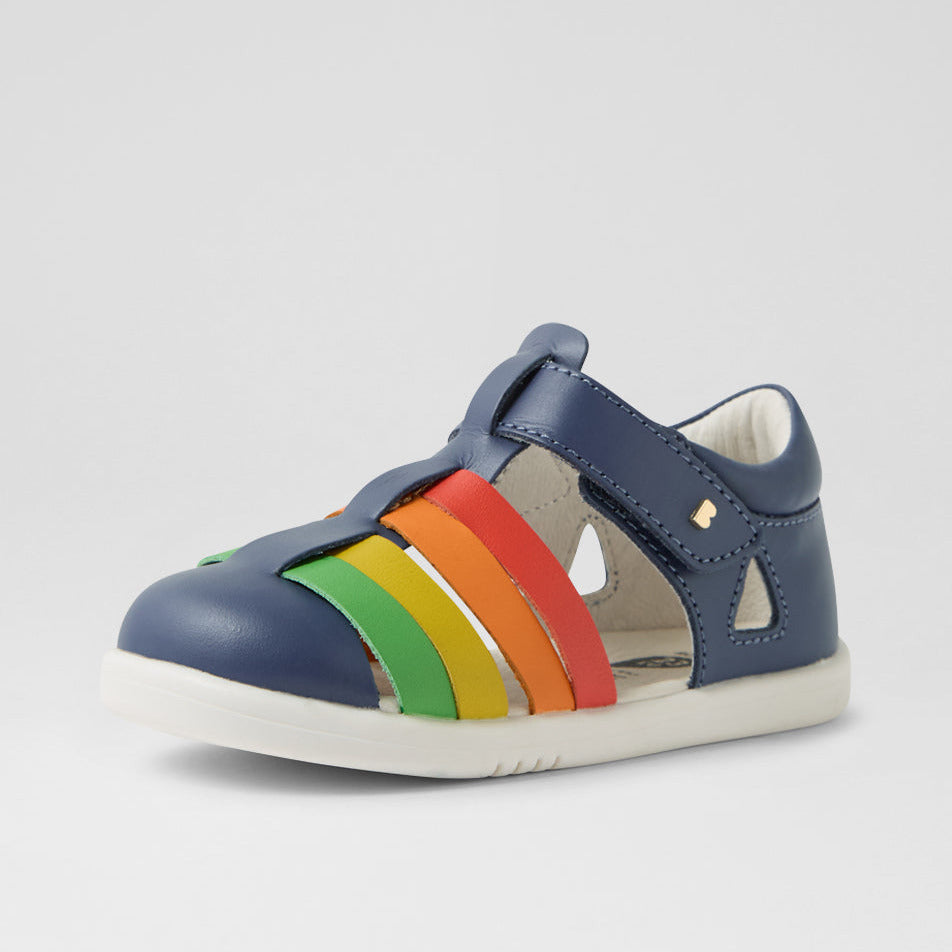 IW Tidal Vintage Indigo And Rainbow Leather Water Safe Sandal