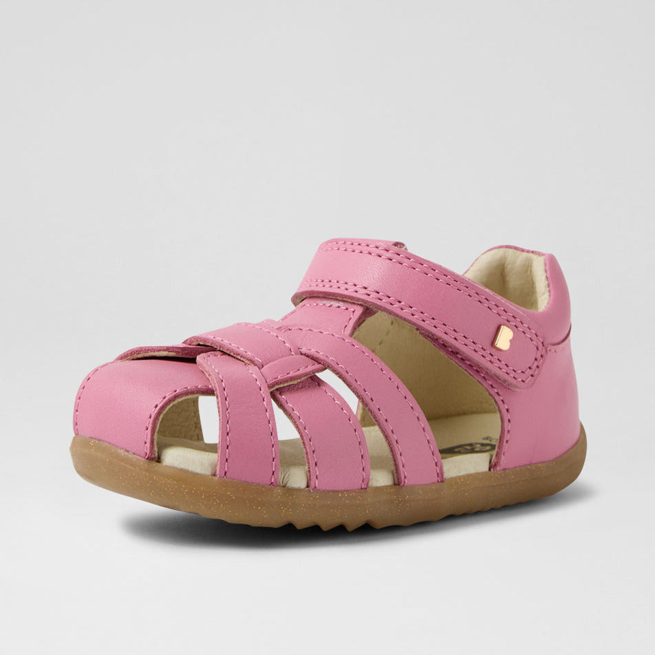 SU Skip Twist First Sandal in Cashmere Rose Leather