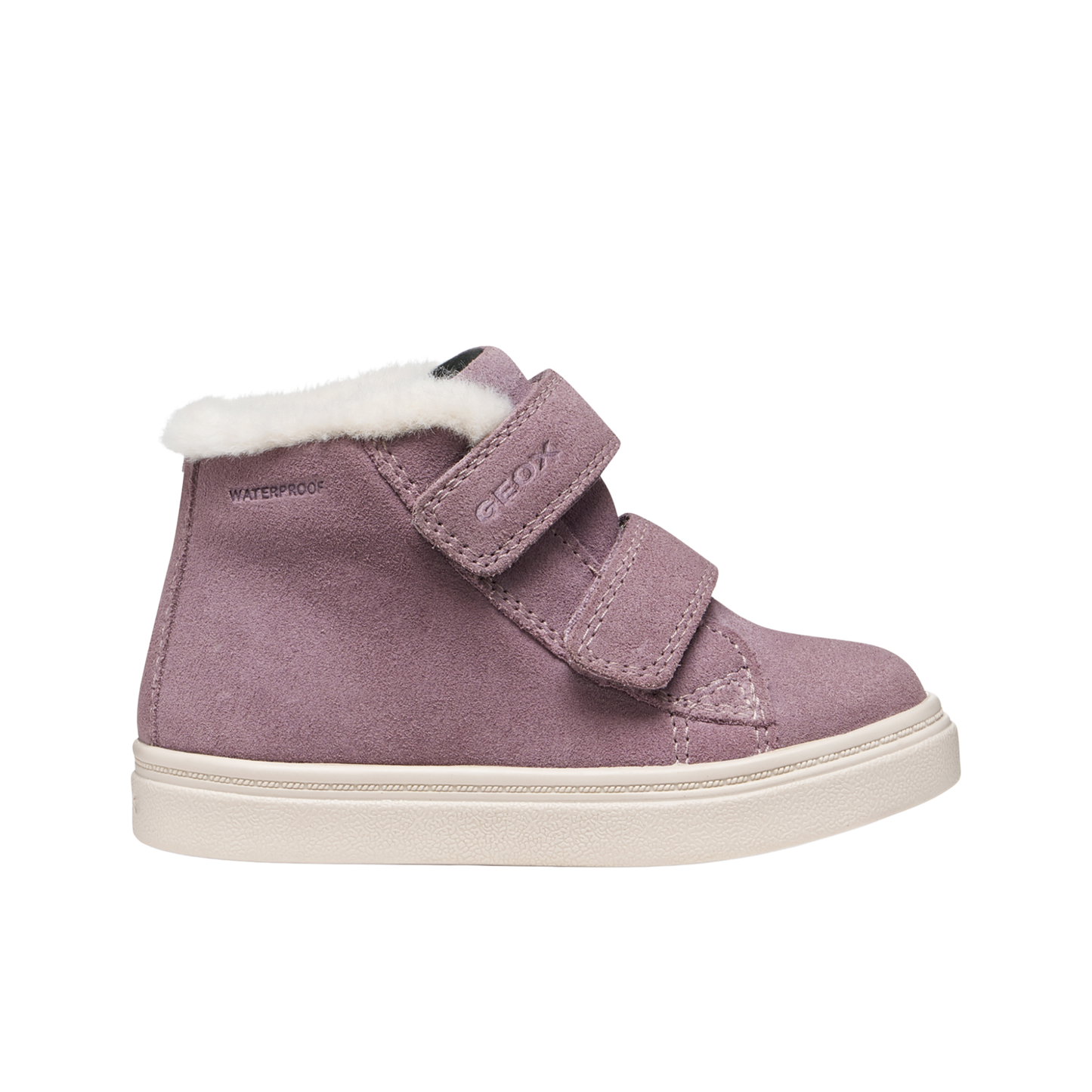 Nashik Toddler Girls Waterproof Light Prune Leather High Top Boot