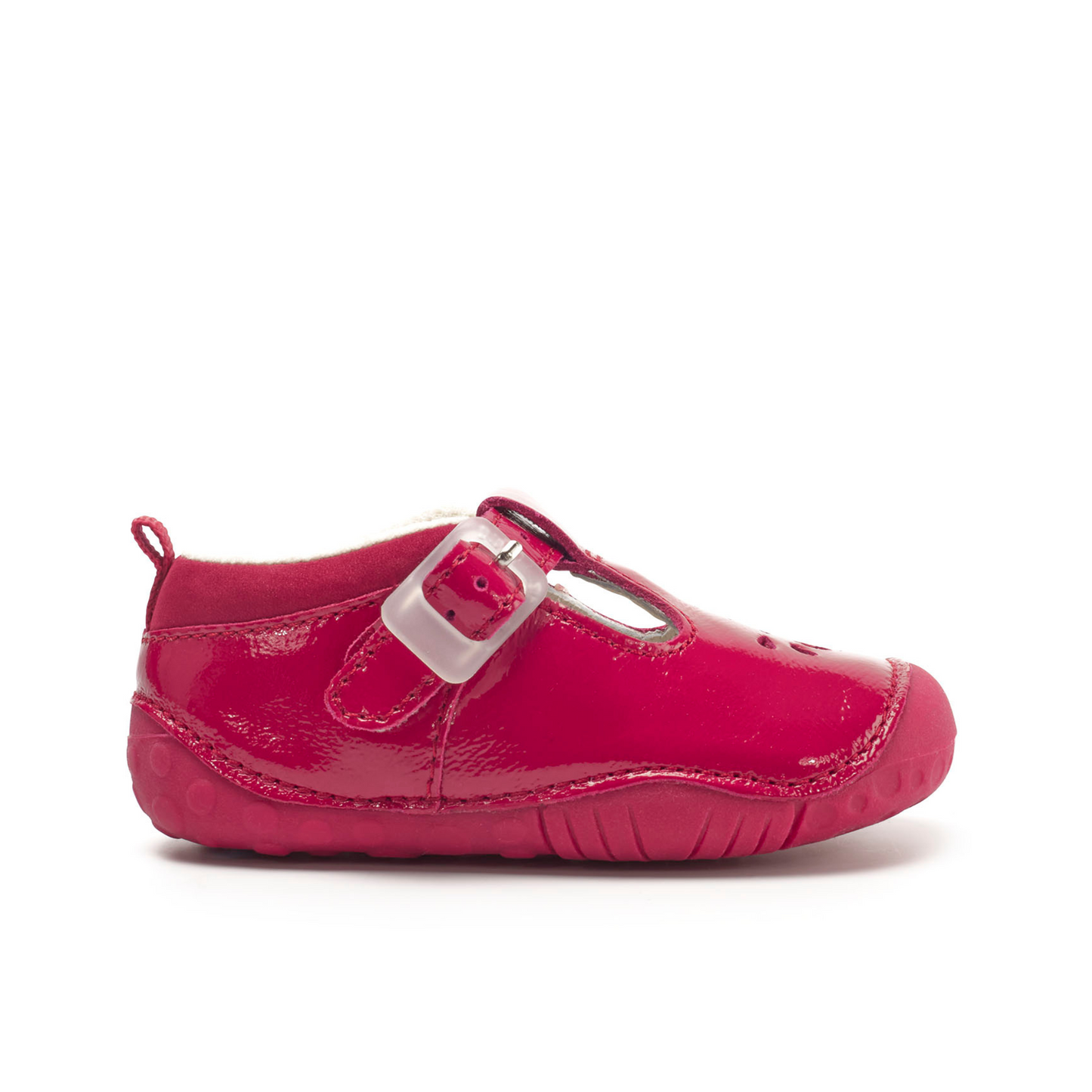 Baby Bubble Ruby Red Patent T-Bar Pre-Walker
