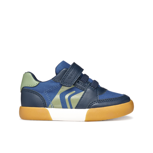 Baby Gisli Toddler Boys Navy Olive Sneaker Shoe