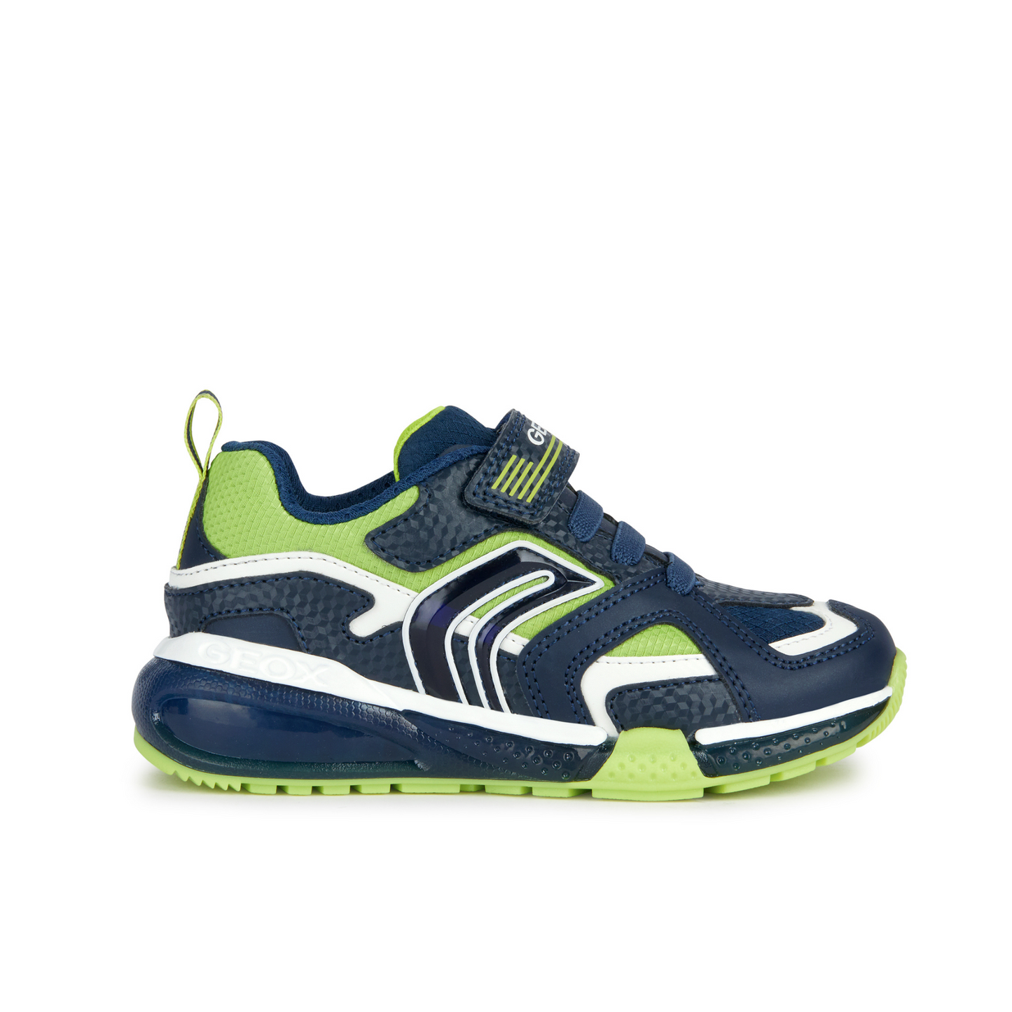 Bayonyc Navy Lime Light Up Trainer