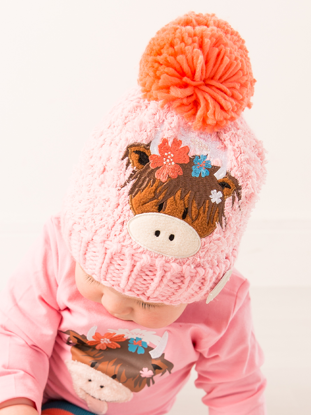 Bonnie The Highland Cow Bobble Hat