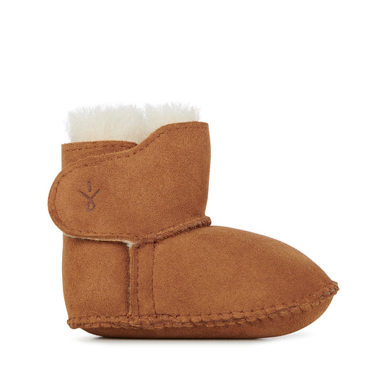 Chestnut Sheepskin Baby Bootie