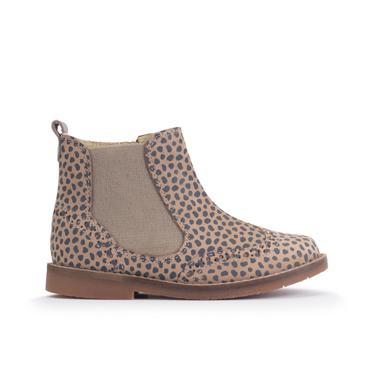 Bramble Taupe Splash Nubuk Zipped Chelsea Boot