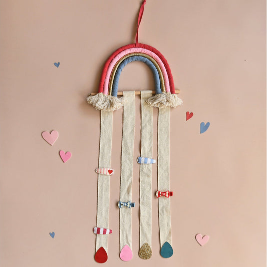 Bright Rainbow Drops Clip Hanger
