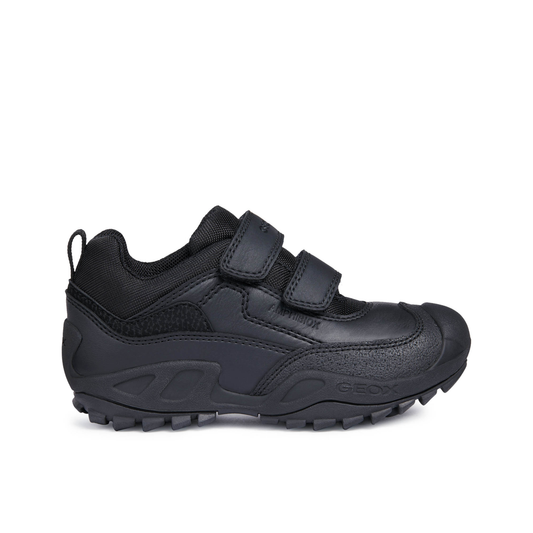 Buller Black Leather Boys School Shoe
