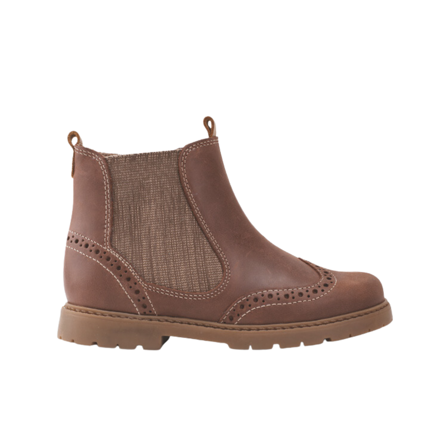 Chelsea Tan Leather Zipped Boot