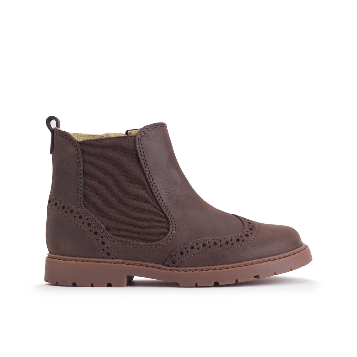 Brown Leather Chelsea Zipped Chelsea Boot