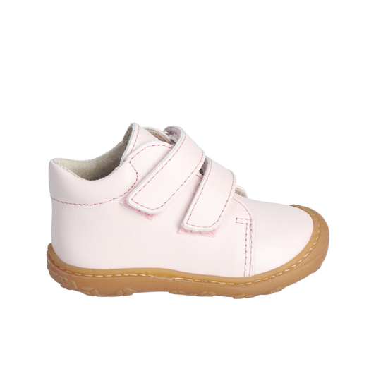 Chrisy Pale Pink Leather Soft Sole First Shoe