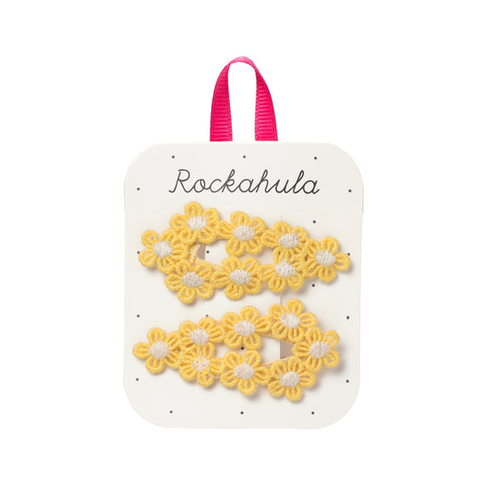 Crochet Flower Clips