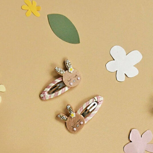 Stripy Bunny Clips