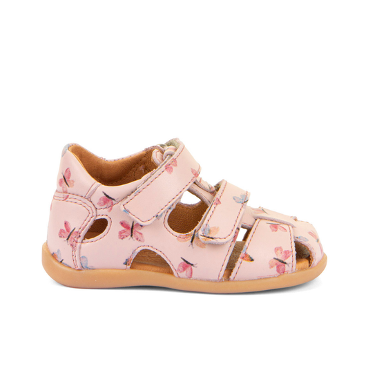 Danae Closed Toe Pink Butterfly Watersafe Leather Sandal