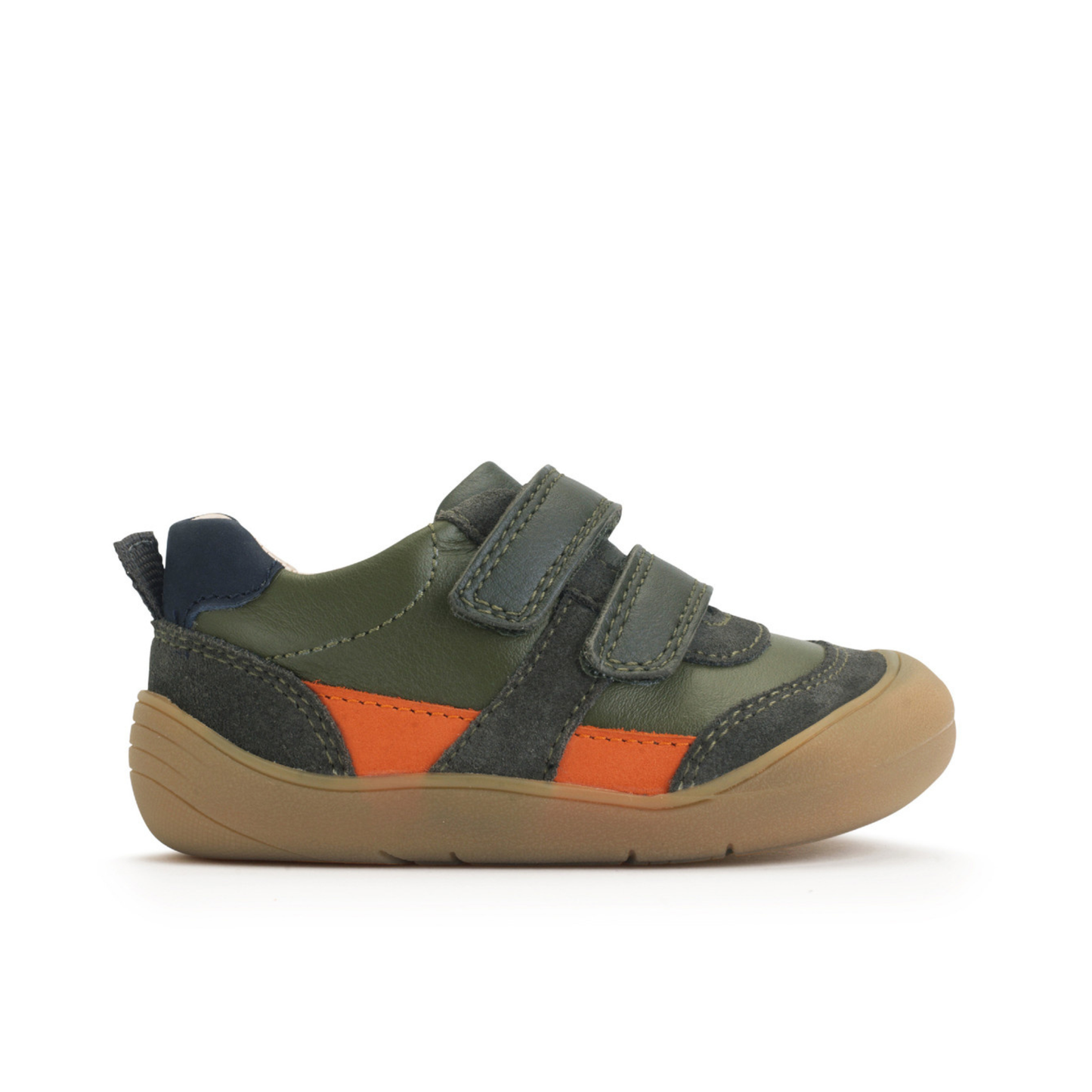 Duel Dark Green Casual Leather First Walking Shoe