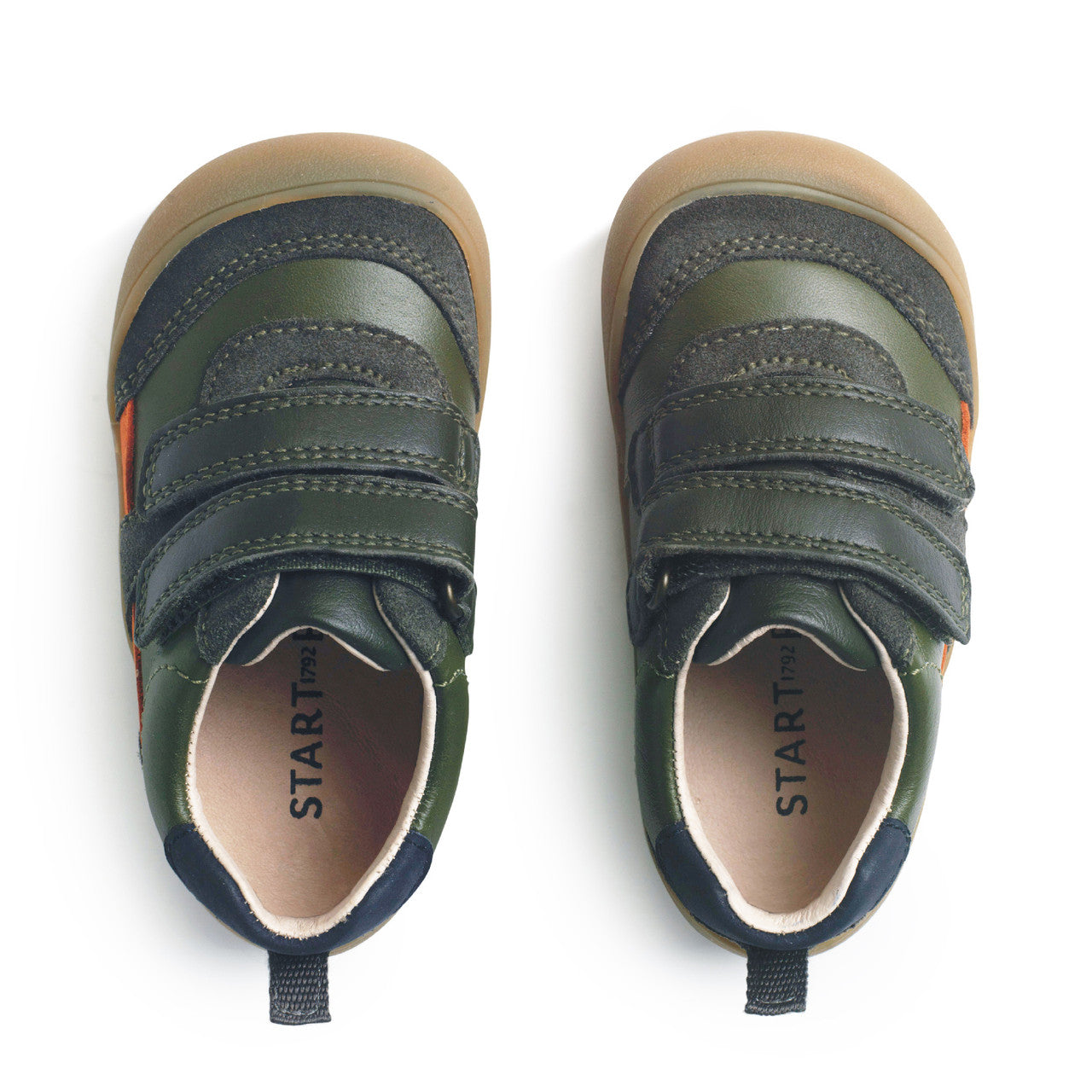 Duel Dark Green Casual Leather First Walking Shoe