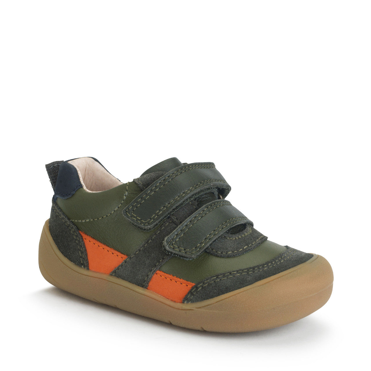 Duel Dark Green Casual Leather First Walking Shoe