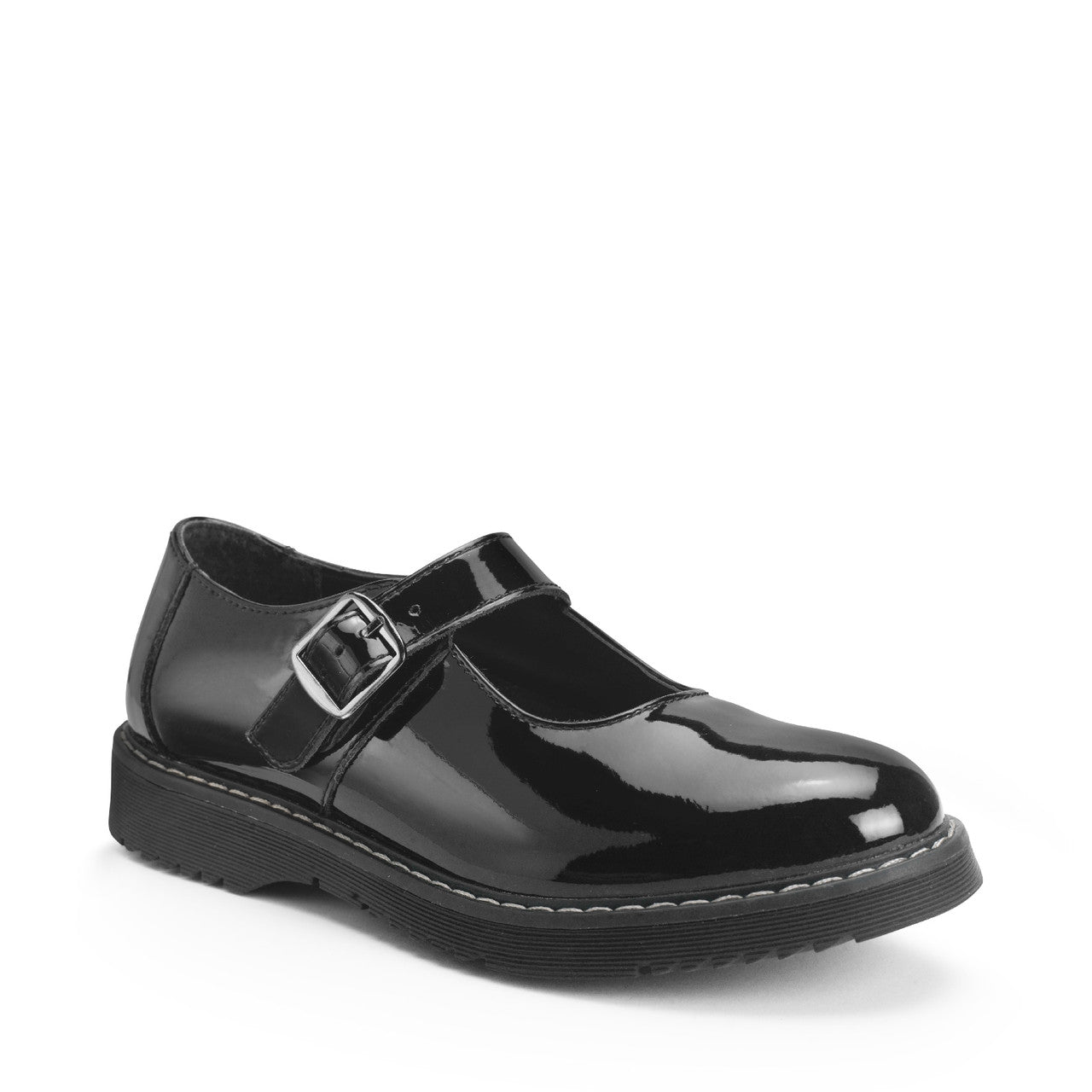 Embrace Black Patent Leather Mary Jane Girls School Shoe