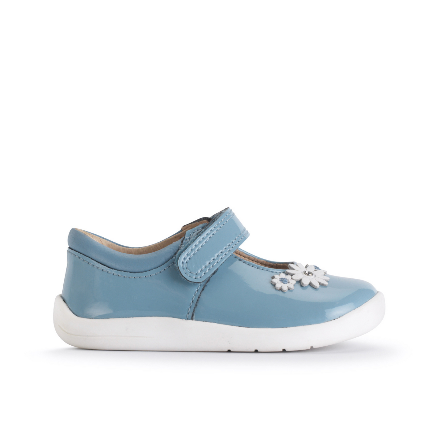 Fairy Tale Cornflower Blue Patent Leather Girls First Shoe