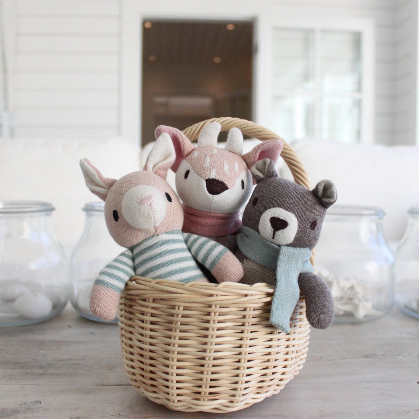 Soft Knitted Toy Bundle - Fearne, Finbar and Fred