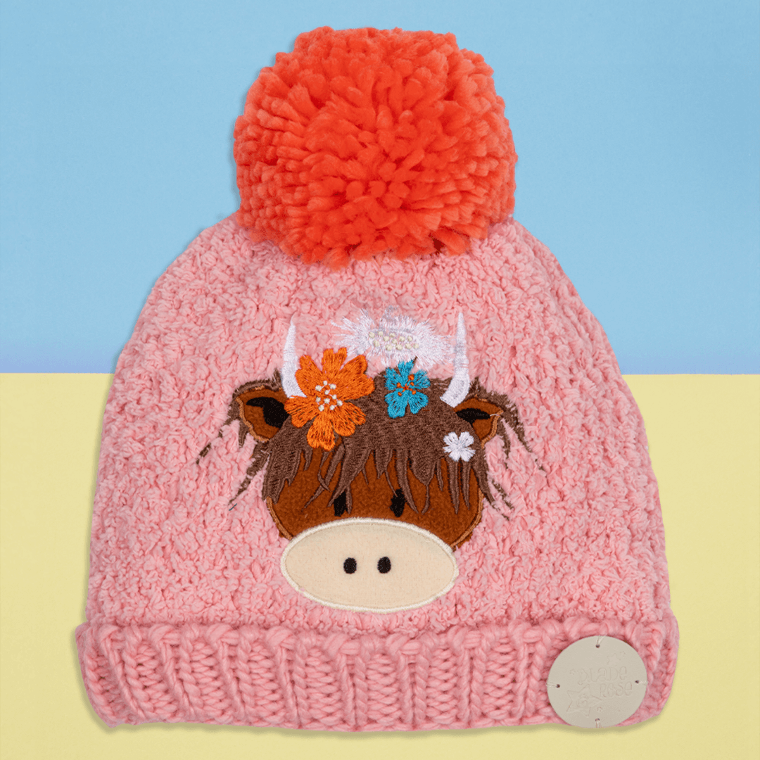 Bonnie The Highland Cow Bobble Hat