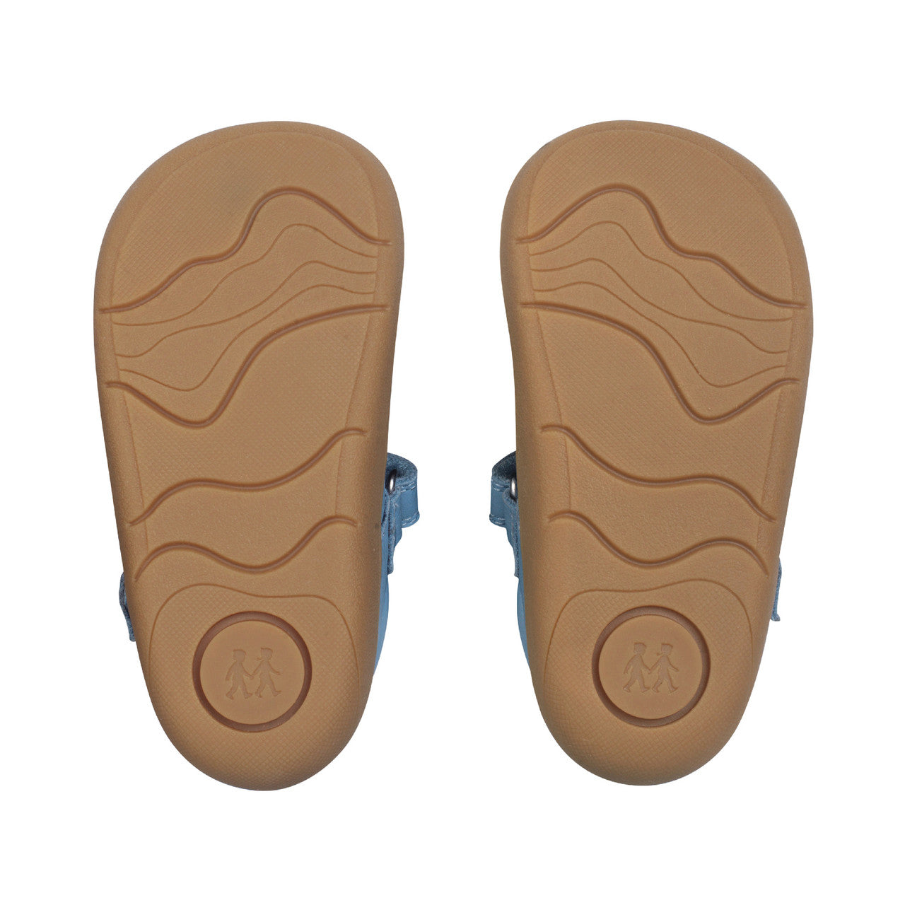 Floret Cornflower Blue Leather Girls First Shoe