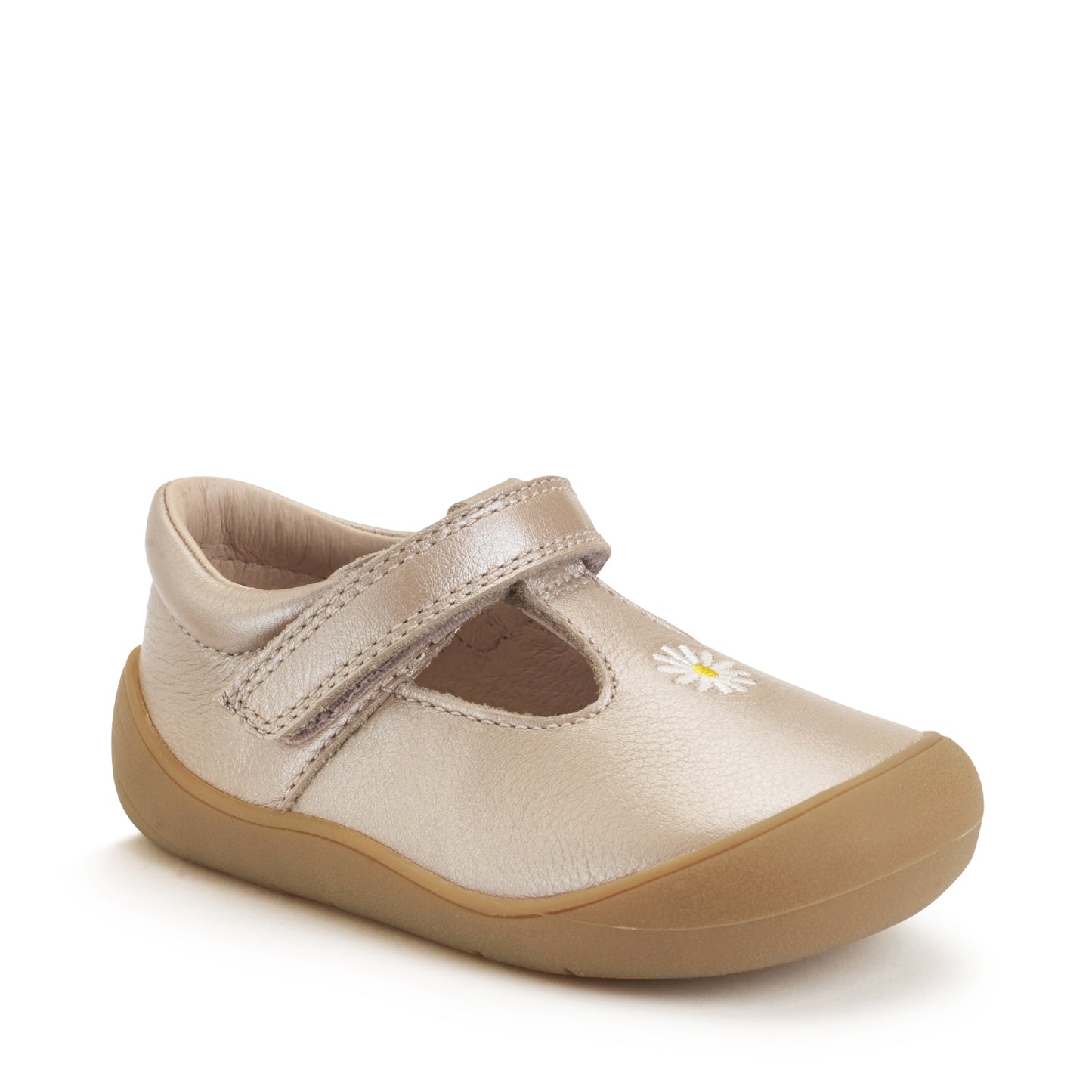 Floret T-Bar Tauple Pearlised Leather Girls First Shoe
