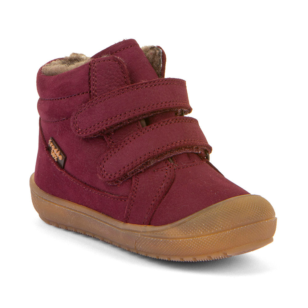 Ollie Wool Tex Waterproof Warm Lined Bordeaux Red Nubuk First Walking Boot