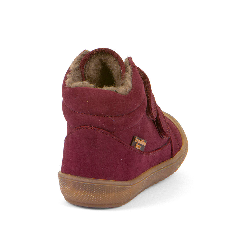 Ollie Wool Tex Waterproof Warm Lined Bordeaux Red Nubuk First Walking Boot