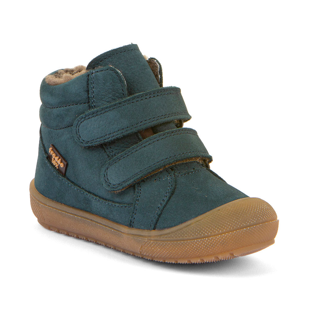 Ollie Wool Tex Waterproof Warm Lined Petroleum Nubuk Leather First Walking Boot