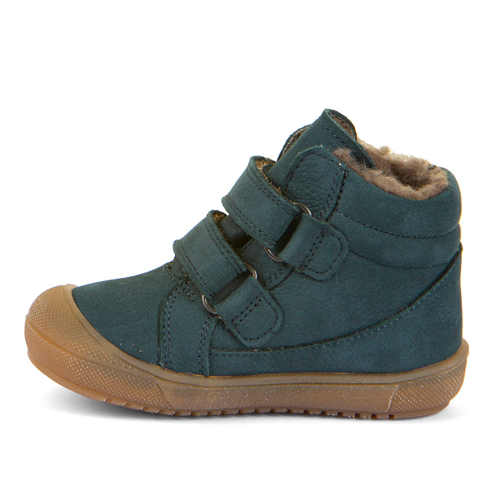 Ollie Wool Tex Waterproof Warm Lined Petroleum Nubuk Leather First Walking Boot