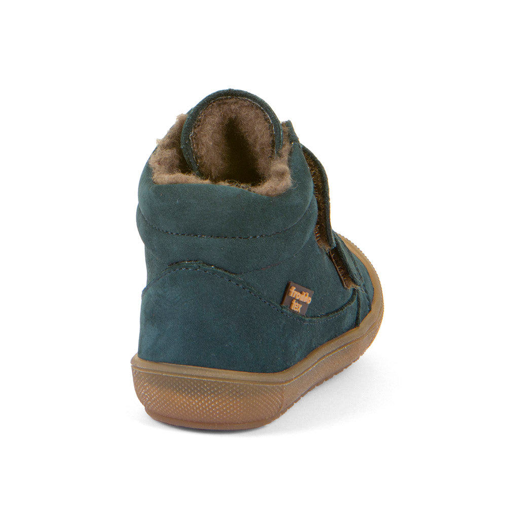 Ollie Wool Tex Waterproof Warm Lined Petroleum Nubuk Leather First Walking Boot