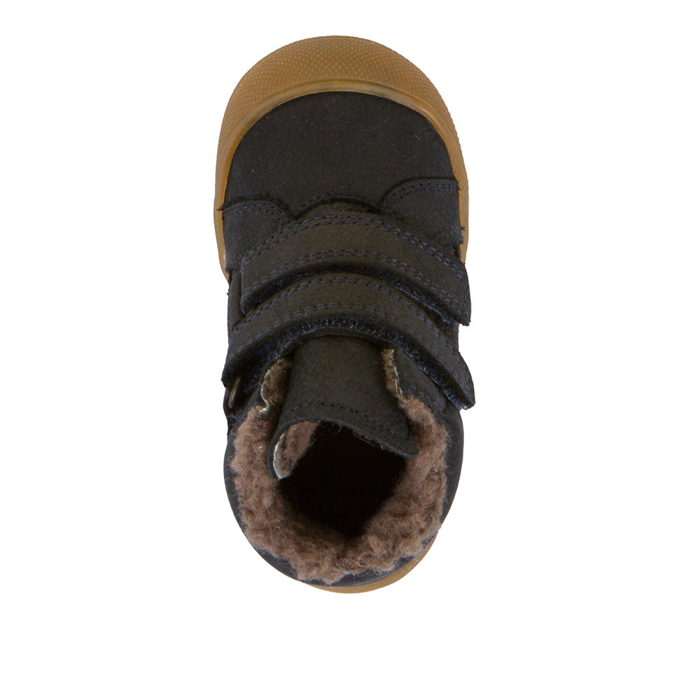 Ollie Wool Tex Waterproof Warm Lined Navy Leather First Walking Boot