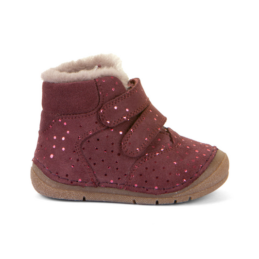 Paix Up Winter Waterproof Warm Lined Bordeaux Plus Nubuk Leather First Walking Boot