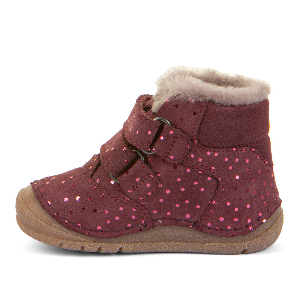 Paix Up Winter Waterproof Warm Lined Bordeaux Plus Nubuk Leather First Walking Boot