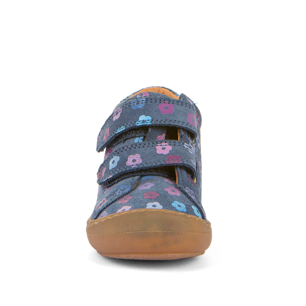 Ollie S Blue Flowers First Walking Shoe