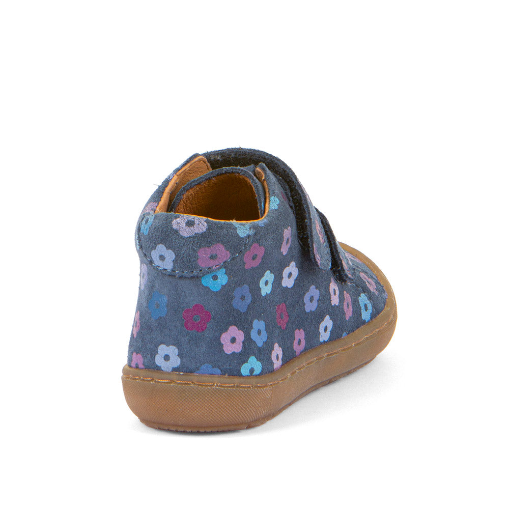 Ollie S Blue Flowers First Walking Shoe