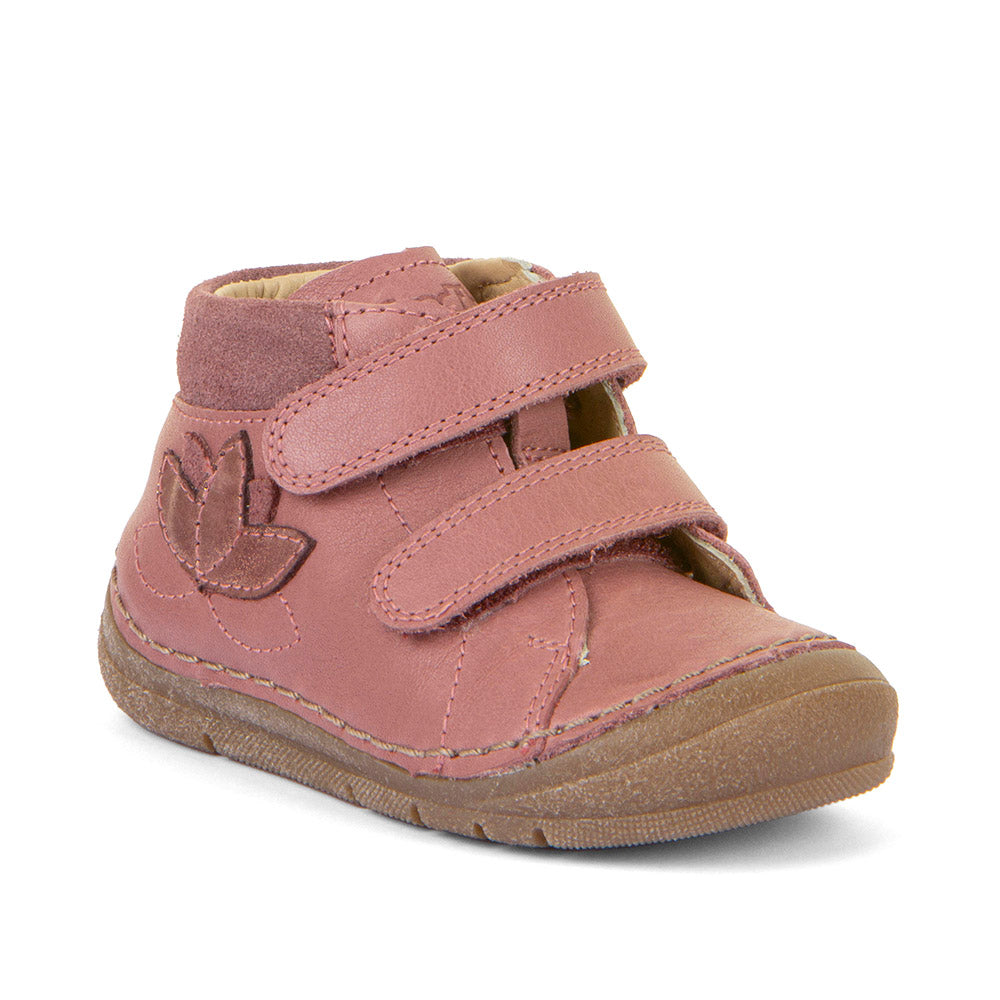 Paix Up Dark Pink Leather First Walking Boot