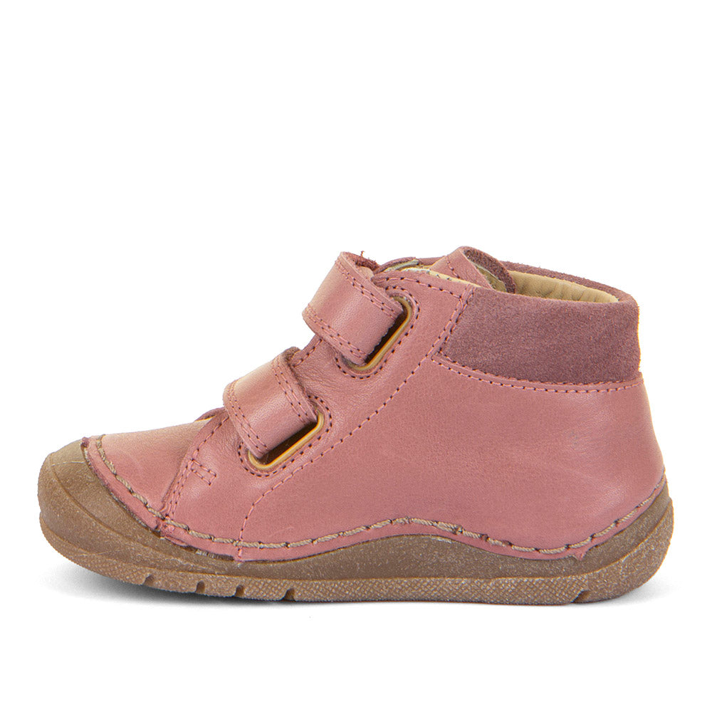 Paix Up Dark Pink Leather First Walking Boot