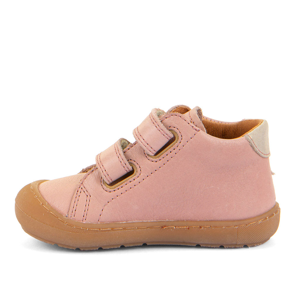 Ollie Pink Star Leather First Walking Shoe
