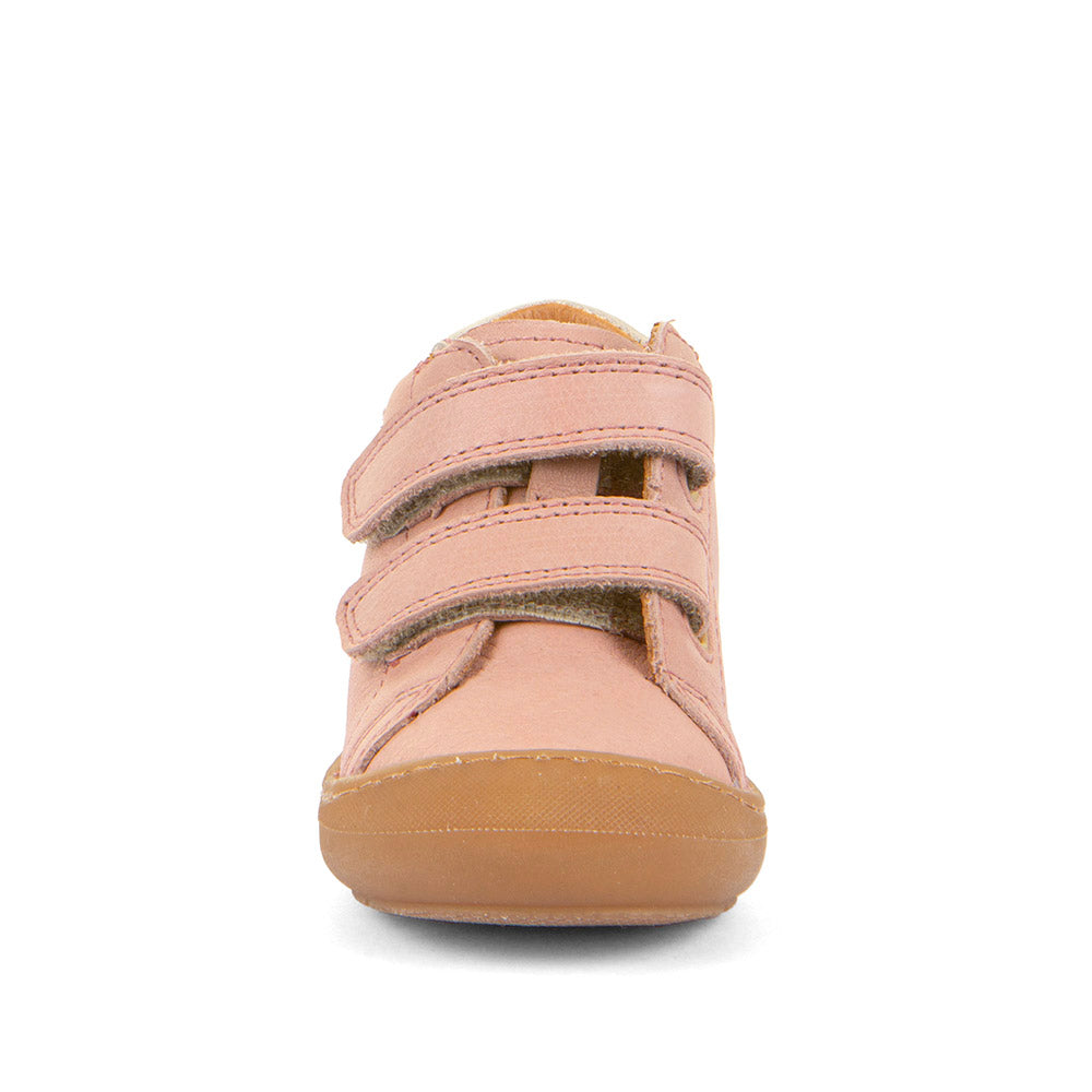 Ollie Pink Star Leather First Walking Shoe