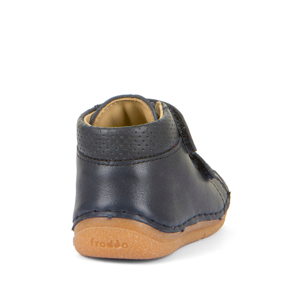 Paix Up Dark Blue Leather First Walking Boot