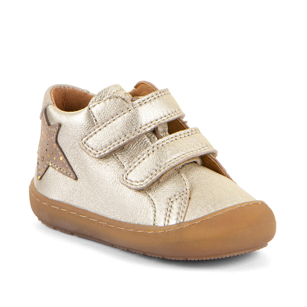 Ollie S Star Gold Leather First Walking Boot