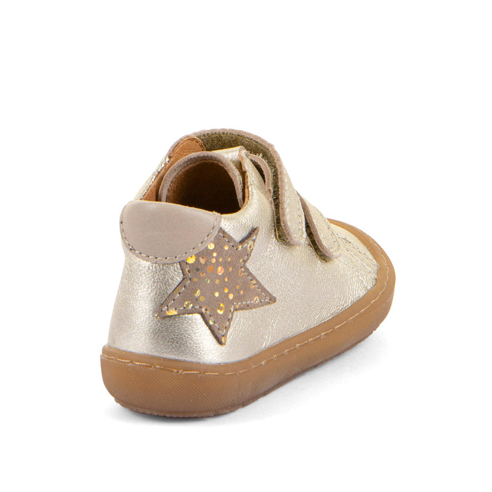 Ollie S Star Gold Leather First Walking Boot
